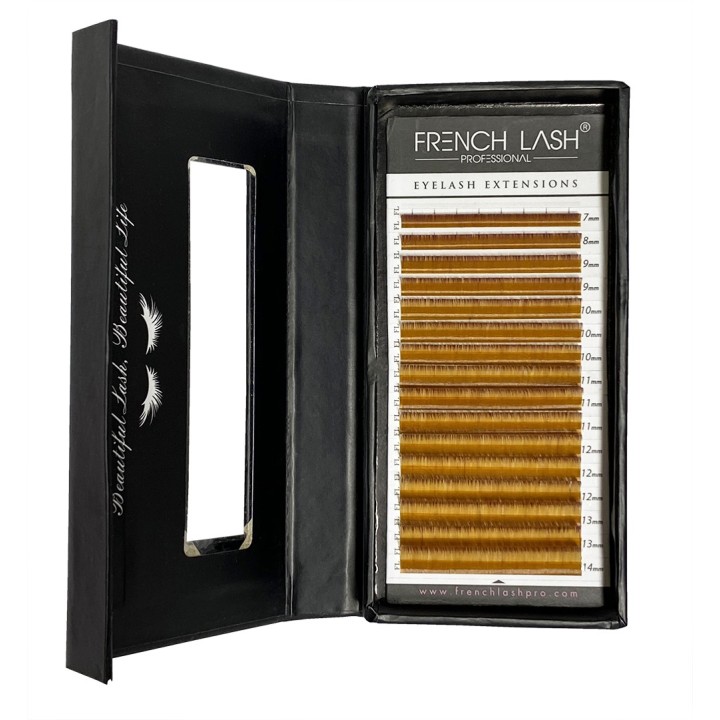 cils en couleur jaune