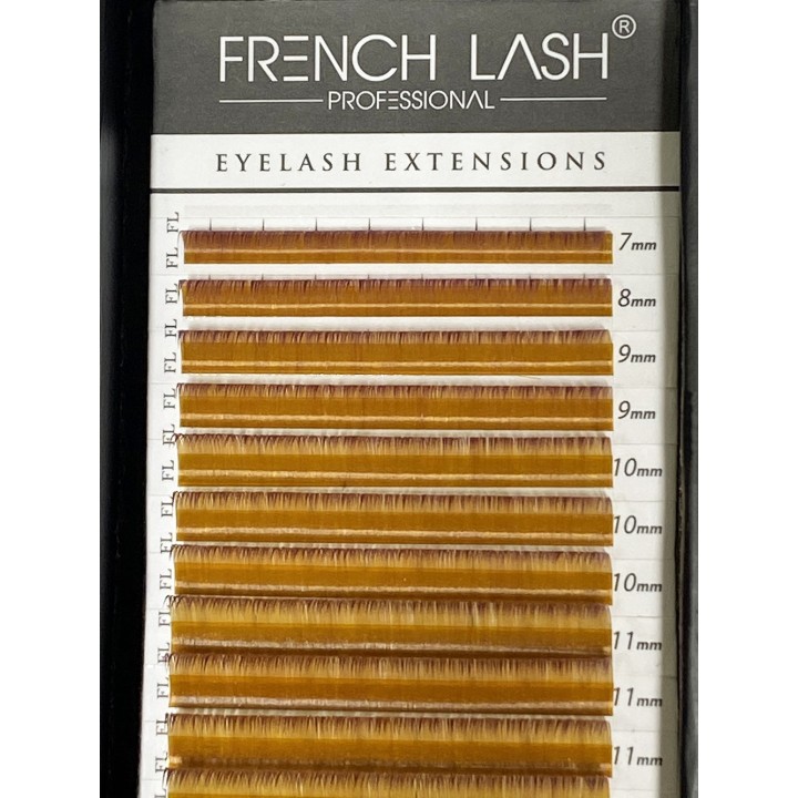 cils en couleur jaune